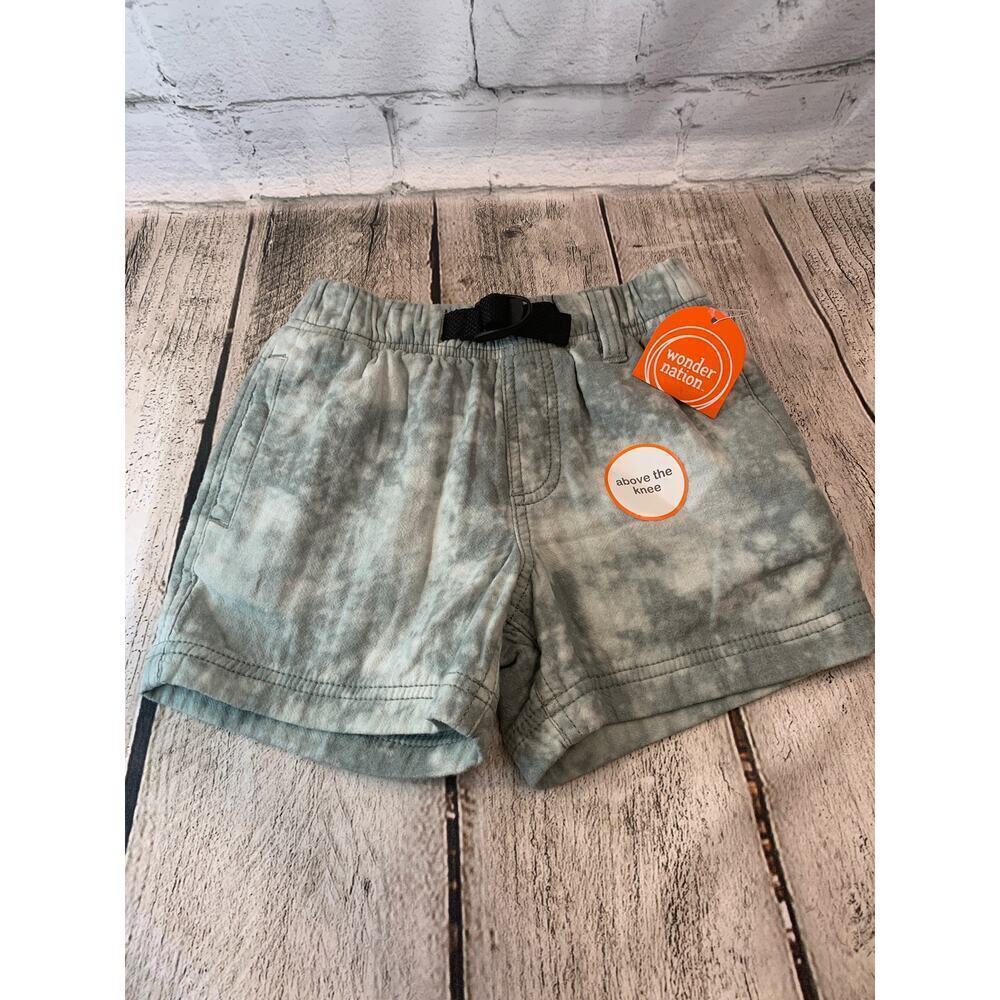 WONDER NATION Boy’s Gray Tie Dye Pull On Shorts / Size: Small 6-7